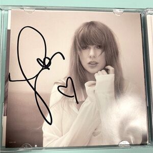 Signed WITH HEART Taylor Swift The Tortured Poets Department CD NEW